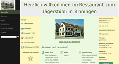 Desktop Screenshot of jaegerstuebli-binningen.ch