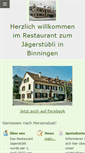 Mobile Screenshot of jaegerstuebli-binningen.ch